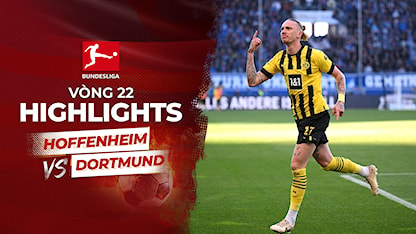 Highlights Hoffenheim - Dortmund (Vòng 22 - Giải VĐQG Đức 2022/23)