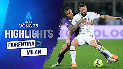 Highlights Fiorentina - AC Milan (Vòng 25 - Giải VĐQG Ý 2022/23)