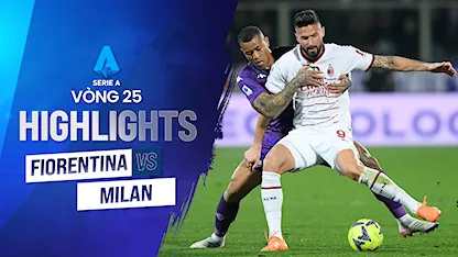 Highlights Fiorentina - AC Milan (Vòng 25 - Giải VĐQG Ý 2022/23)