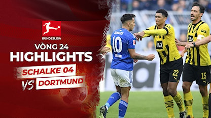 Highlights Schalke 04 - Dortmund (Vòng 24 - Giải VĐQG Đức 2022/23)