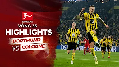 Highlights Dortmund - Cologne (Vòng 25 - Giải VĐQG Đức 2022/23)