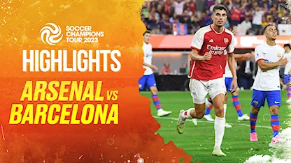 Highlights Arsenal - Barcelona (Giải Giao Hữu Soccer Champions Tour 2023)