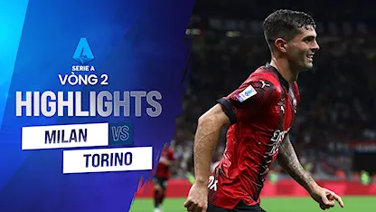 Highlights AC Milan - Torino (Vòng 2 - Giải VĐQG Ý 2023/24)