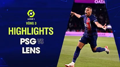 Highlights PSG - Lens  (Vòng 3 - Giải VĐQG Pháp 2023/24)