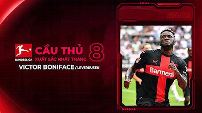Victor Boniface - Cầu Thủ Xuất Sắc Nhất Tháng 8 Bundesliga 2023/24