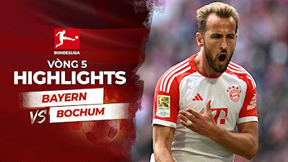Highlights Bayern München - Bochum (Vòng 5 - Giải VĐQG Đức 2023/24)