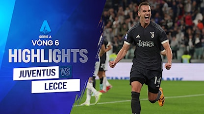 Highlights Juventus - Lecce (Vòng 6 - Giải VĐQG Ý 2023/24)