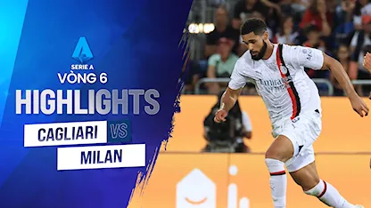 Highlights Cagliari - AC Milan  (Vòng 6 - Giải VĐQG Ý 2023/24)