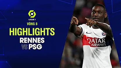 Highlights Rennes - PSG (Vòng 8 - Giải VĐQG Pháp 2023/24)