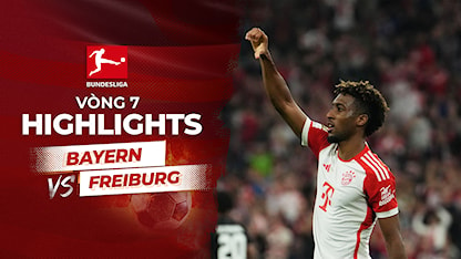 Highlights Bayern München - Freiburg (Vòng 7 - Giải VĐQG Đức 2023/24)