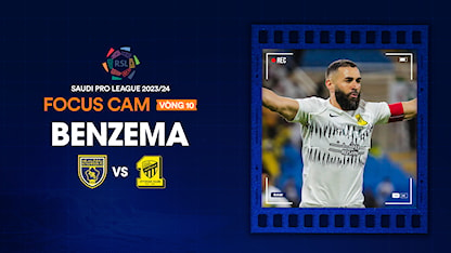 Focus Cam: Karim Benzema - Vòng 10 Saudi Pro League 2023/24