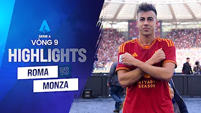 Highlights Roma - Monza (Vòng 9 - Giải VĐQG Ý 2023/24)