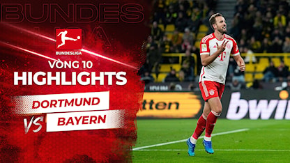 Highlights Dortmund - Bayern Munich (Vòng 10 - Giải VĐQG Đức 2023/24)