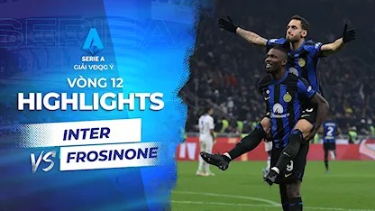 Highlights Inter Milan - Frosinone (Vòng 12 - Giải VĐQG Ý 2023/24)