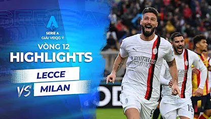 Highlights Lecce - Milan (Vòng 12 - Giải VĐQG Ý 2023/24)