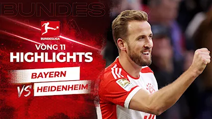 Highlights Bayern München - Heidenheim (Vòng 11 - Giải VĐQG Đức 2023/24)