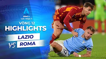 Highlights Lazio - Roma (Vòng 12 - Giải VĐQG Ý 2023/24)