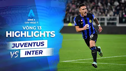 Highlights Juventus - Inter Milan (Vòng 13 - Giải VĐQG Ý 2023/24)