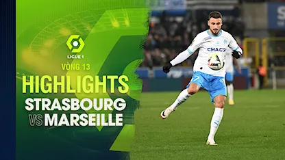 Highlights Strasbourg - Marseille (Vòng 13 - Giải VĐQG Pháp 2023/24)