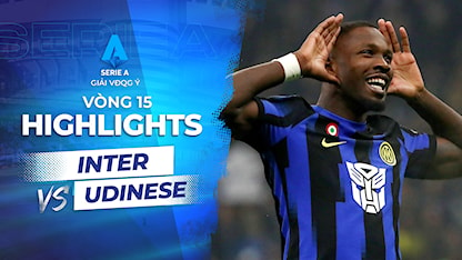 Highlights Inter Milan - Udinese (Vòng 15 - Giải VĐQG Ý 2023/24)