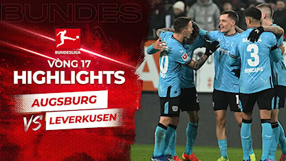 Highlights Augsburg - Bayer Leverkusen (Vòng 17 - Giải VĐQG Đức 2023/24)