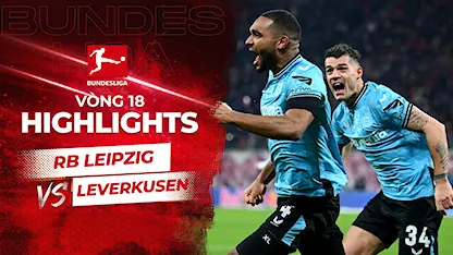 Highlights RB Leipzig - Leverkusen (Vòng 18 - Giải VĐQG Đức 2023/24)