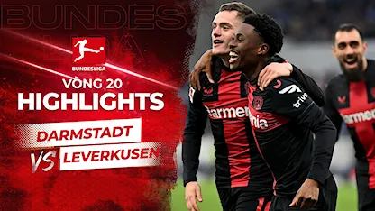 Highlights Darmstadt - Leverkusen (Vòng 20 - Giải VĐQG Đức 2023/24)