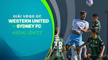 Highlights Western United FC - Sydney FC (Vòng 15 - Giải VĐQG Úc 2023/24)