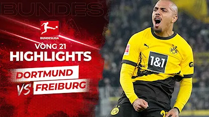 Highlights Dortmund - Freiburg (Vòng 21 - Giải VĐQG Đức 2023/24)