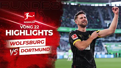 Highlights Wolfsburg - Dortmund (Vòng 22 - Giải VĐQG Đức 2023/24)