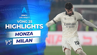 Highlights Monza - AC Milan (Vòng 25 - Giải VĐQG Ý 2023/24)
