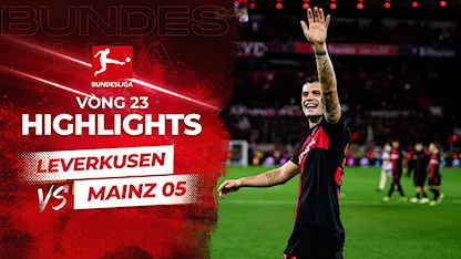 Highlights Leverkusen - Mainz 05 (Vòng 23 - Giải VĐQG Đức 2023/24)