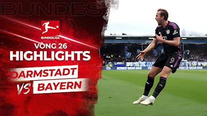 Highlights Darmstadt - Bayern Munich (Vòng 26 - Giải VĐQG Đức 2023/24)