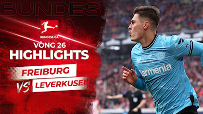 Highlights Freiburg - Leverkusen (Vòng 26 - Giải VĐQG Đức 2023/24)