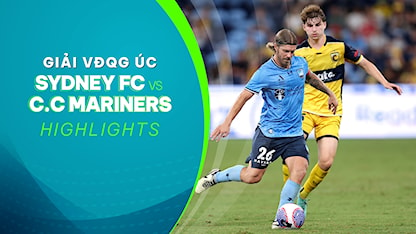 Highlights Sydney FC - Central Coast Mariners (Vòng 22 - Giải VĐQG Úc 2023/24)