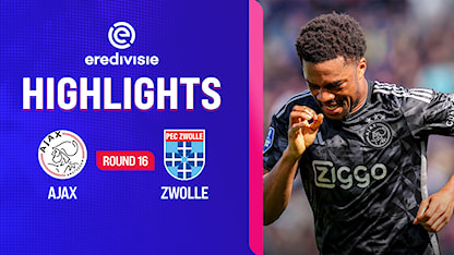 Highlights Ajax - PEC Zwolle (Vòng 16 - VĐQG Hà Lan 2023/24)