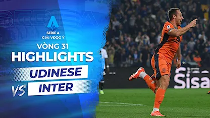 Highlights Udinese - Inter (Vòng 31 - Giải VĐQG Ý 2023/24)