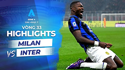 Highlights AC Milan - Inter Milan (Vòng 33 - Giải VĐQG Ý 2023/24)