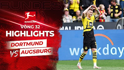Highlights Dortmund - Augsburg (Vòng 32 - Giải VĐQG Đức 2023/24)