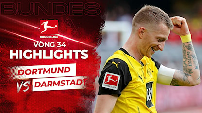 Highlights Dortmund - Darmstadt 98 (Vòng 34 - Giải VĐQG Đức 2023/24)