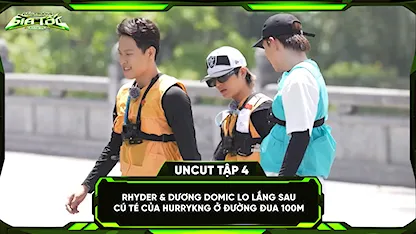 RHYDER, Dương Domic lo lắng sau cú té của HURRYKNG ở đường đua 100m