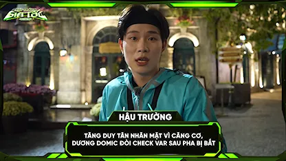 Tăng Duy Tân nhăn mặt vì căng cơ, Dương Domic đòi check VAR sau pha bị bắt