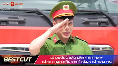 Lê Dương Bảo Lâm 'thị phạm' cách chào đồng chí 'bằng cả trái tim'