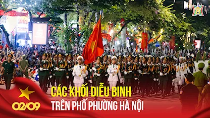 Các Khối Diễu Binh Trên Phố Phường Hà Nội