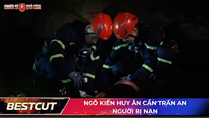 Ngô Kiến Huy ân cần trấn an người bị nạn