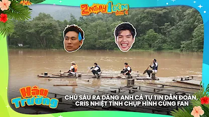 Chú Sáu ra dáng anh cả tự tin dẫn đoàn, Cris nhiệt tình chụp hình cùng fan